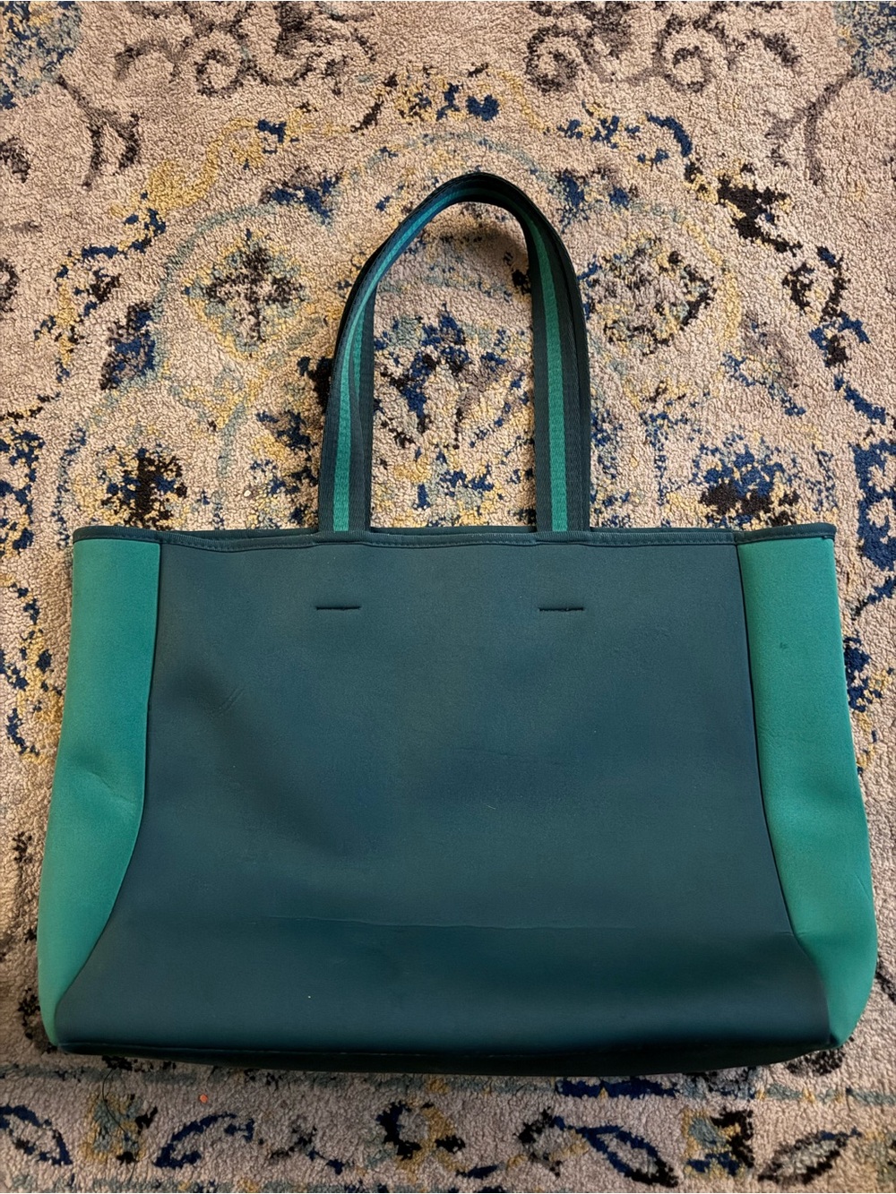summersalt Teal Two-Tone Tote